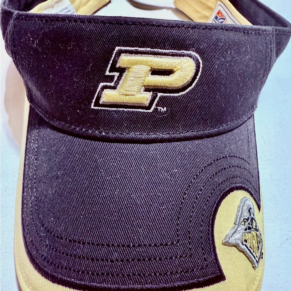 The Game Black and Yellow Purdue University Visor Cap